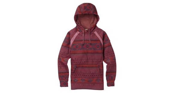Burton Crown Bonded Pullover Hoodie - Women's, Port Royal Freya Weave / Fawn Heather, Medium, 17478104961M