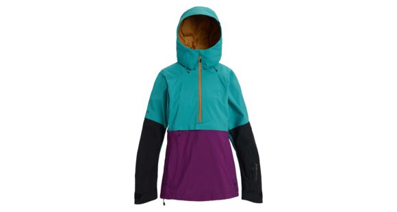Burton Kimmy 2L Anorak Jacket -Women's, Green-Blue Slate / Charisma / True Black, Large, 21283100400-L