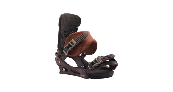 Burton Malavita Leather Snowboard Bindings - Men's, Deep Cognac, Large, 19097102213-L