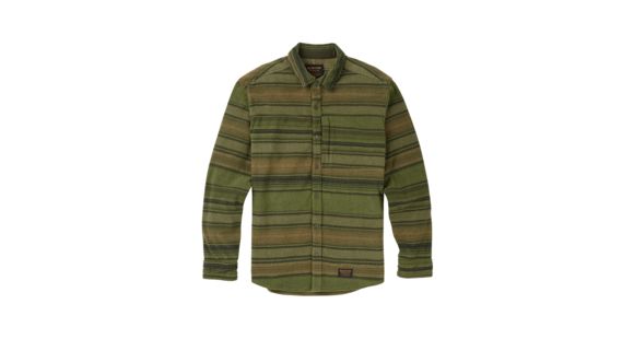 Burton Spillway Fleece Shirt - Men's, Clover Tusk Stripe, Large, 18958102300L