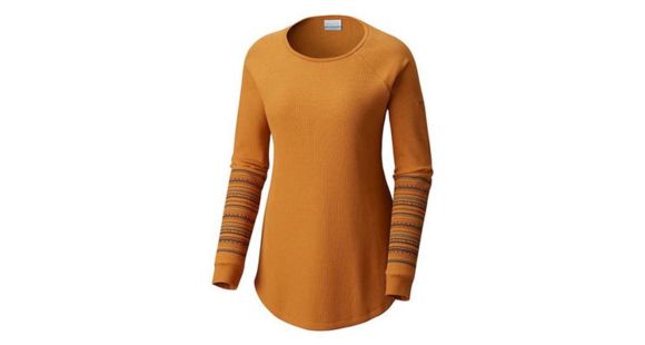Columbia Along the Gorge Printed Crew, Canyon Gold, M - Women's, 1803441708-M