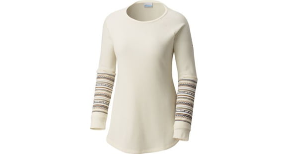 Columbia Along the Gorge Printed Crew, Light Bisque, 2X - Women's, 1803442106-2X