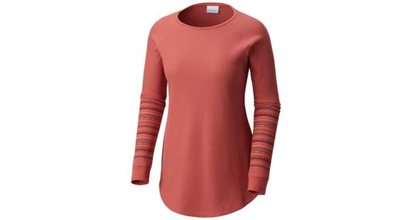 Columbia Along the Gorge Printed Crew, Rose Dust, 2X - Women's, 1803442677-2X