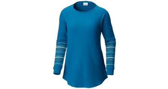 Columbia Along the Gorge Printed Crew Top - Women's, Lagoon, Small, 1803441457-S