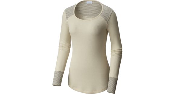 Columbia Along the Gorge Thermal Crew Long Sleeve Top - Women's-Chalk-Small