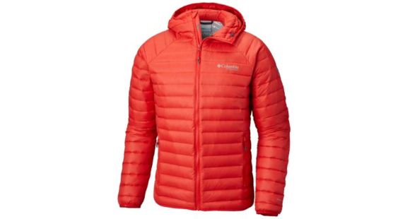 Columbia Alpha Trail Down Hooded Jacket - Men's, Red Spark, Large, 1823151696-L