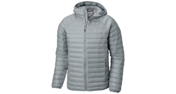 Columbia Alpha Trail Down Hooded Jacket - Men's, Soft Metal, Large, 1823151385-L