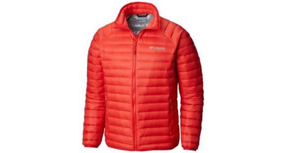 Columbia Alpha Trail Down Jacket - Men's, Red Spark, Medium, 1823161696-M