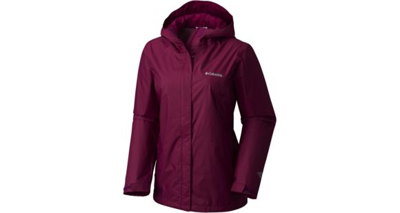 Columbia Arcadia II Rain Jacket - Women's, Dark Raspberry, Large, 426202
