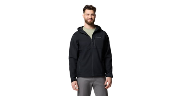 Columbia Ascender II Hooded Softshell Jacket - Men's, Black, Small, 2090451010-010-S