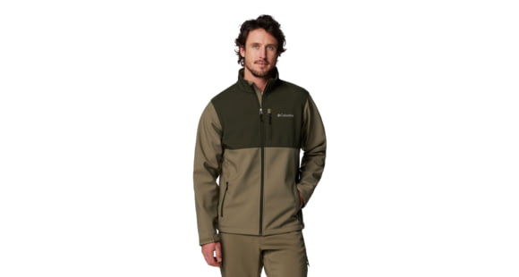 Columbia Ascender Softshell Jacket - Men's, Stone Green/Greenscape, Extra Large, 1556531398-398-XL