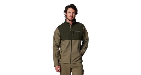 Columbia Ascender Softshell Jacket - Men's, Stone Green/Greenscape, Large, 1556531398-398-L