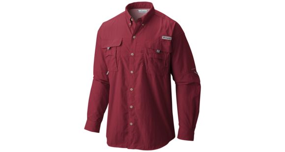Columbia Bahama II Long Sleeve Shirt - Men's, Beet, 4X, 101162-607-4X