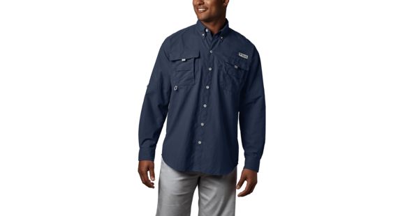 Columbia Bahama II Long Sleeve Shirt - Men's, Collegiate Navy, 4X, 101162-464-4X