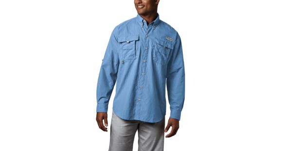 Columbia Bahama II Long Sleeve Shirt - Men's, Sail, 5X, 101162-486-5X