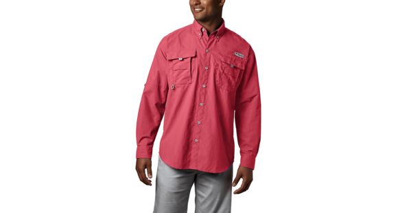 Columbia Bahama II Long Sleeve Shirt - Men's, Sunset Red, 6X, 101162-683-6X