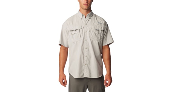 Columbia Bahama II Short Sleeve Shirt - Mens, Cool Grey, 2XL, 1011651019Cool GreyXXL