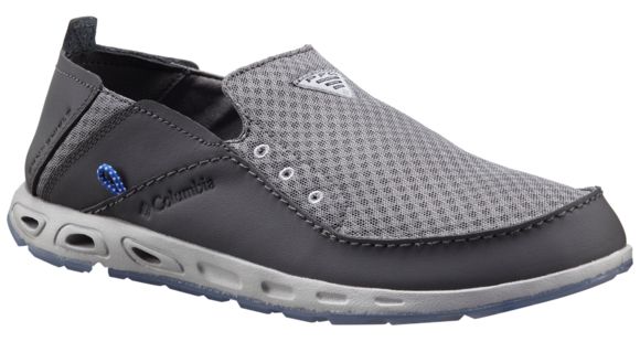 Columbia Bahama Vent Marlin PFG Watersport Shoe - Men's-Light Grey/Vivid Blue-Medium-12