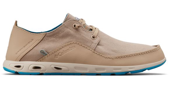 Columbia Bahama Vent Relaxed PFG Boat Shoes - Men's, Oxford Tan, Modern Turq, Medium, 11.5, 1661511212-11.5