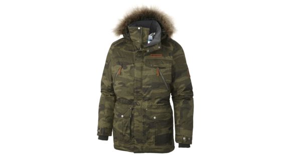 Columbia Barlow Pass 550 TurboDown Jacket - Men's-Peatmoss Tweed Camo-X-Large