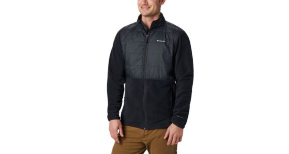Columbia Basin Butte Fleece Full Zip - Men's, Black, Extra Large, 1861601010-XL