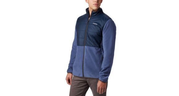 Columbia Basin Butte Fleece Full Zip - Men's, Dark Mountain, Collegiate Navy, Medium, 1861601478-M
