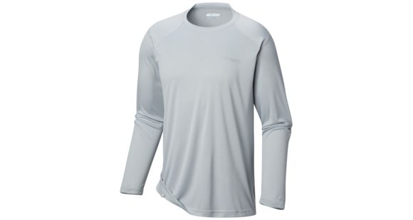 Columbia Blood and Guts III Long Sleeve Knit Shirt - Men's, Cool Grey, Extra Large, 1577171019-XL