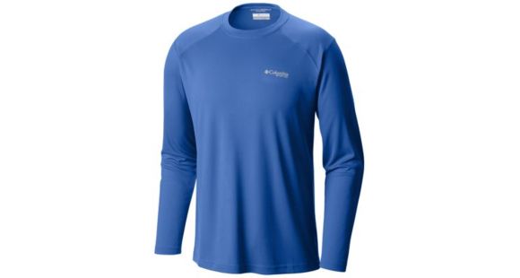 Columbia Blood and Guts III Long Sleeve Knit Shirt - Men's, Vivid Blue, Extra Large, 1577171487-XL