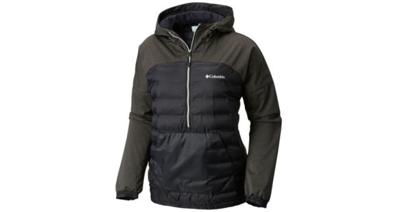 Columbia Bonus Mile Hybrid Pullover Jacket - Women's, Black, Shark, XL, 1770851010XL