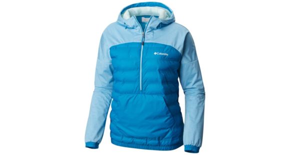 Columbia Bonus Mile Hybrid Pullover Jacket - Women's, Dark Cyan, Blue Sky, L, 1770851455L