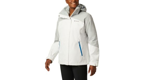 Columbia Bugaboo II Fleece Interchange Jacket - Women's, White, Cirrus Grey, Extra Small, 1799241100-XS