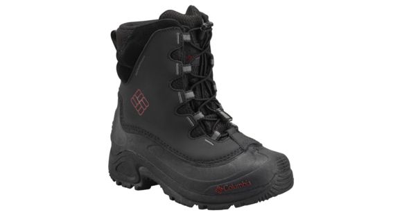 Columbia Bugaboot II Winter Boot - Boy's Youth-Black/Chili-6 Youth