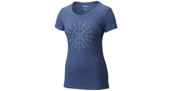 Columbia Camp Columbia Short Sleeve T-Shirt - Women's-Bluebell-Medium