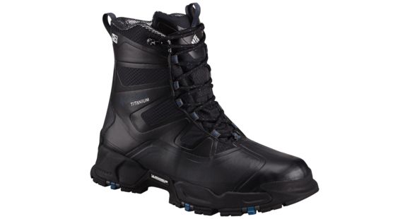 Columbia Canuk Titanium Omni-Heat OutDry Winter Boot - Men's-Black/Phoenix Blue-Medium-7
