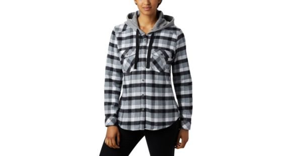 Columbia Canyon Point II Shirt Jac - Women's, Black Check, Small, 1739321010-S