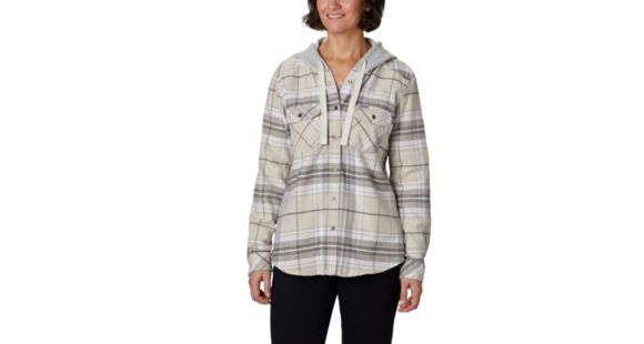 Columbia Canyon Point II Shirt Jac - Women's, Chalk Plaid, Small, 1739321192-S