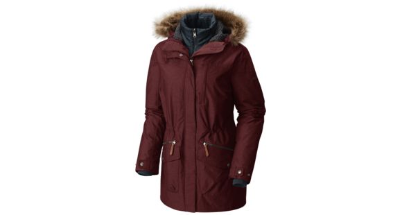 Columbia Carson Pass Interchange Jacket - Women's-Deep Rust-X-Small