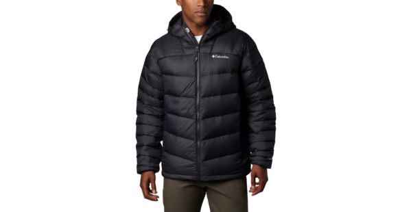 Columbia Centennial Creek Down Hooded Jacket - Men's, Black, Large, 1864491010-L