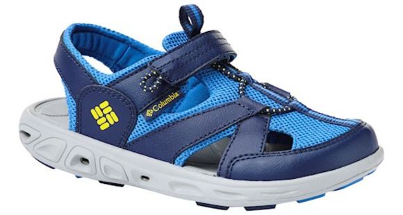 Columbia Childrens Techsun Wave Sandals, Cousteau/Deep Yellow, Medium, 13, 1767562434-13