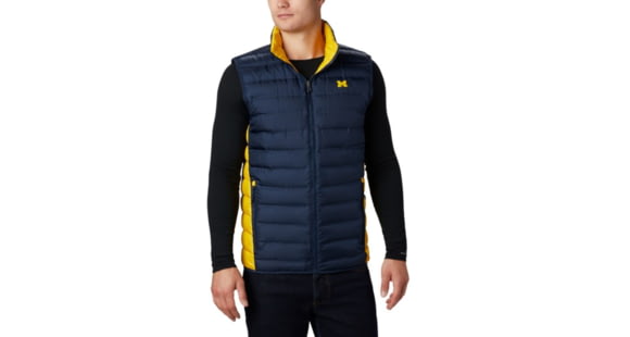 Columbia CLG Lake 22 Reversible Vest, UM - Coll Navy, Coll Yellow, XL - Men's, 1809301425-XL