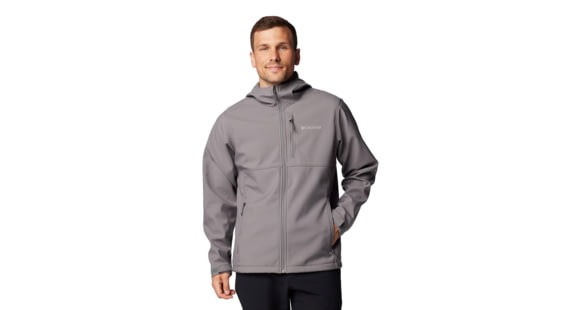 Columbia Ascender II Hooded Softshell Jacket - Men's, City Grey, Small, 2090451023-023-S