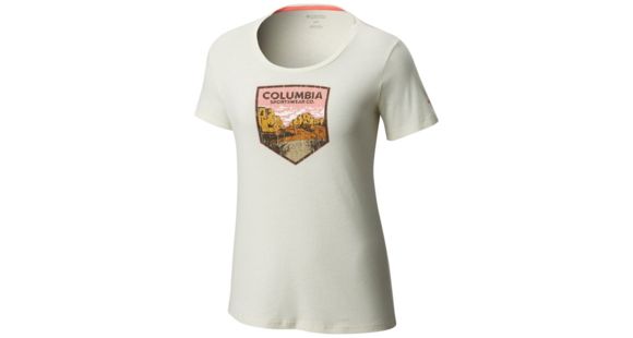 Columbia Badge Tee - Womens, Stone Heather, XS, 1772221022XS