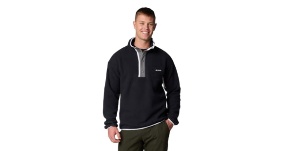 Columbia Helvetia II Half Snap Fleece - Men's, Black, Small, 2090891010-010-S