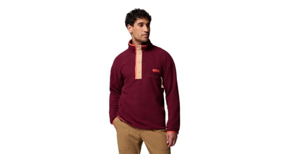 Columbia Helvetia II Half Snap Fleece Pullover - Men's, Rich Wine, Medium, 2090891-624-M