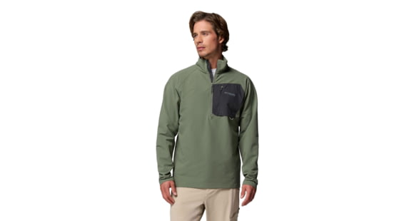 Columbia Hydroforce Lightweight Half Zip - Men's, Cypress, Extra Large, 2156191316-316-XL