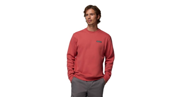 Columbia Meridian Creek Crew - Men's, Washed Red, Large, 2095701643-643-L