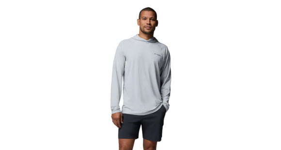 Columbia PFG Solar Stream II Hoodie - Men's, Cool Grey, Large, 2156301019-019-L