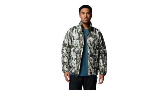 Columbia Powder Lite II Printed Jacket - Men's, Stone Green Treebark Print, Large, 2098391-397-L