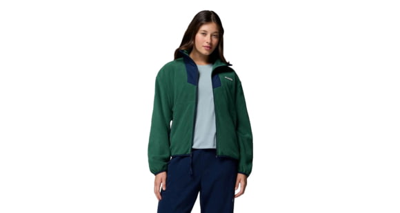 Columbia Sequoia Grove Full Zip Fleece Jacket - Women's, Rain Forest/Collegiate Navy, Large, 2085311-375-L