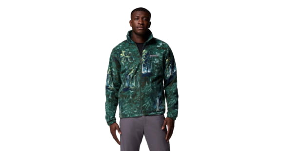 Columbia Steens Mountain Printed Jacket - Men's, Rain Forest Deschutestrees, Medium, 1478231-375-M